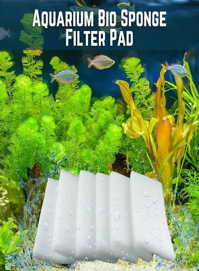 Blutails - Aquarium Bio Sponge Filter Pad for Filteration Contains Biochemical Cotton Sponge Media for Fish Tank and Ponds - 6 pcs Sold - Image 2